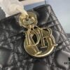 Large Lady Dior Handbag with Silk Scarf, Cannage Quilting, Five Compartment Design