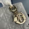 Large Lady Dior Bag with Silk Scarf, Quilted Cannage Pattern, Five-Compartment Design