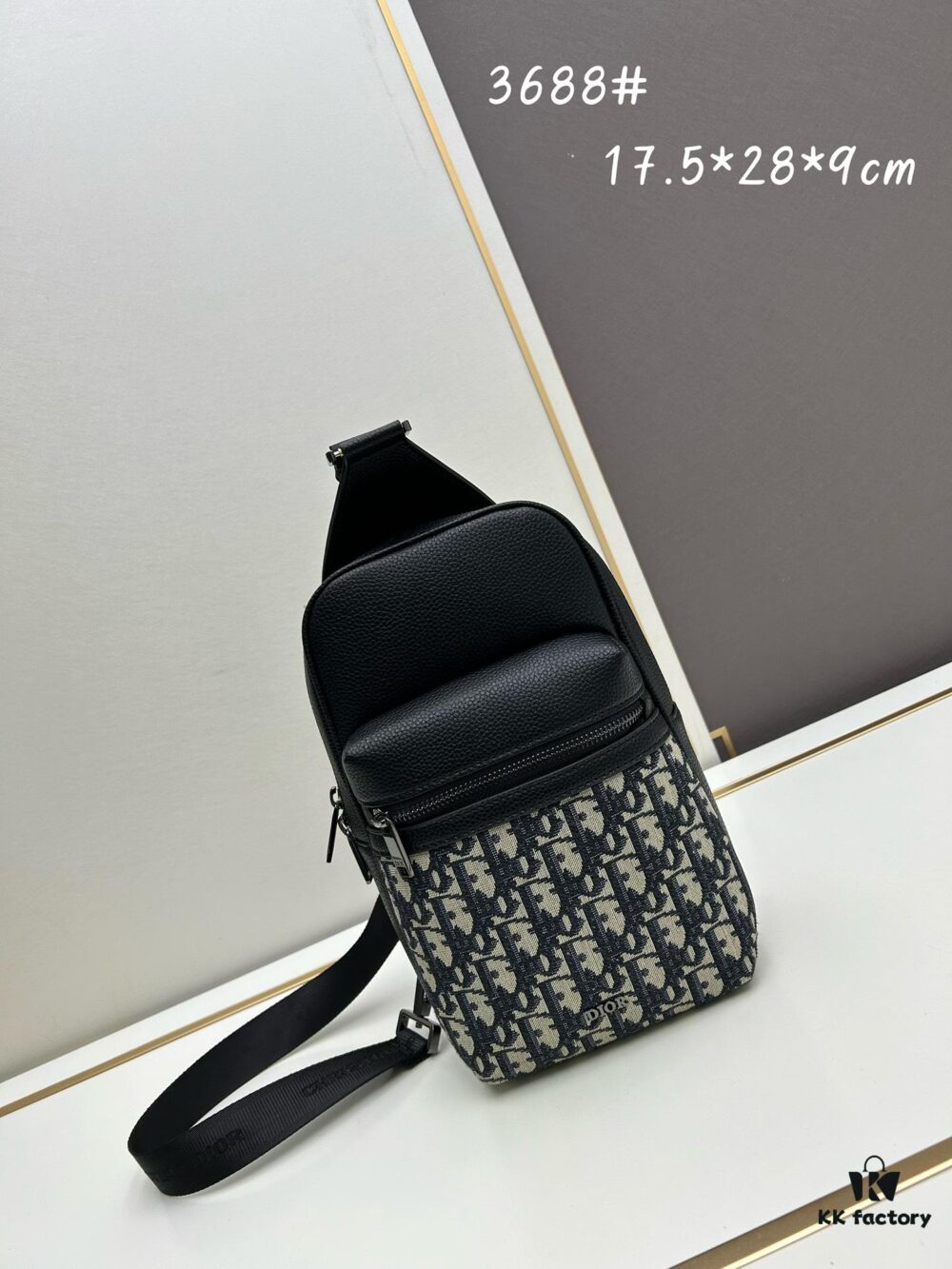 New Arrival with Box This Year's Latest Dior^_^ Oblique Print Crossbody Bag