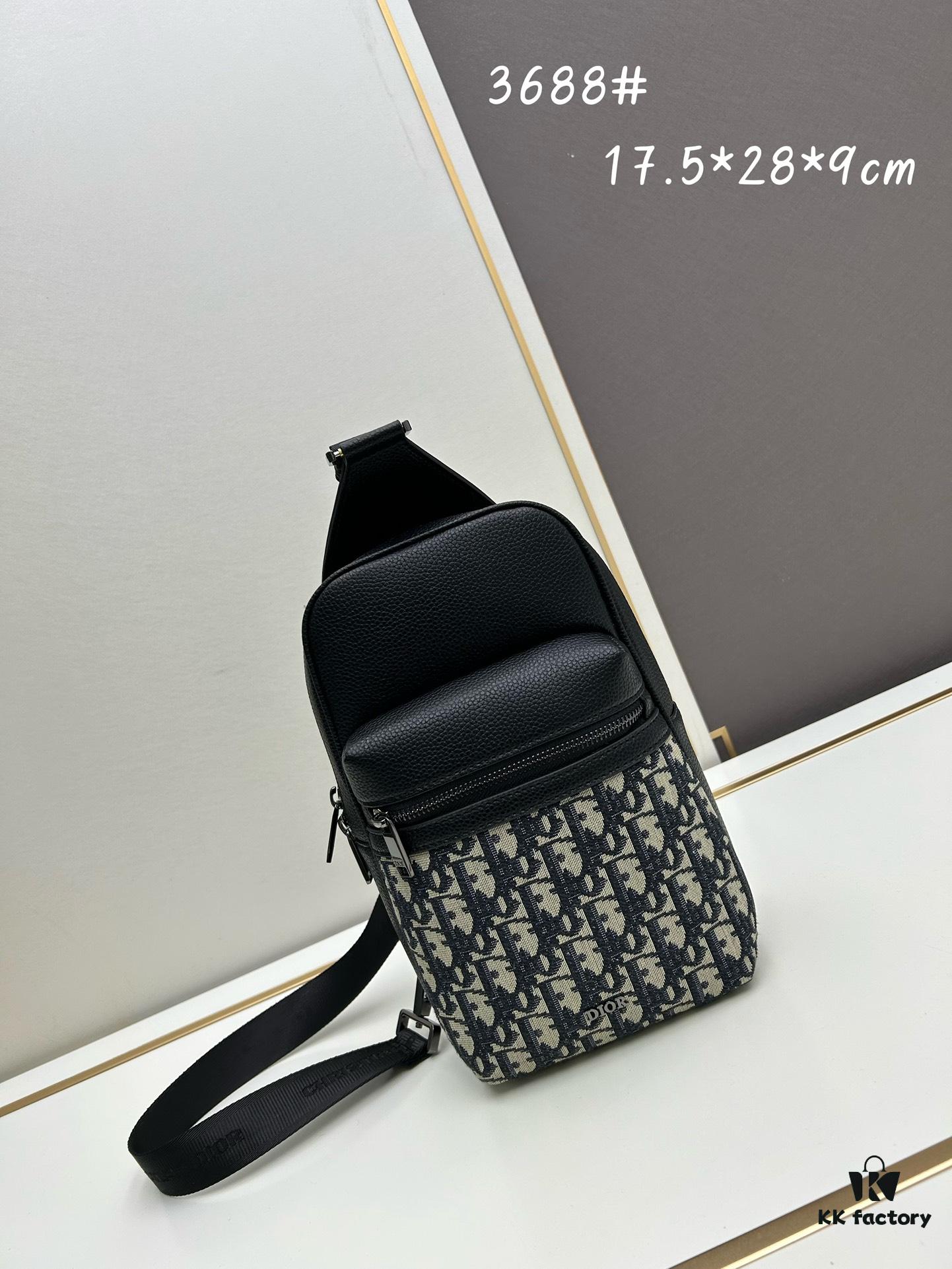 New Arrival with Box This Year's Latest Dior^_^ Oblique Print Crossbody Bag