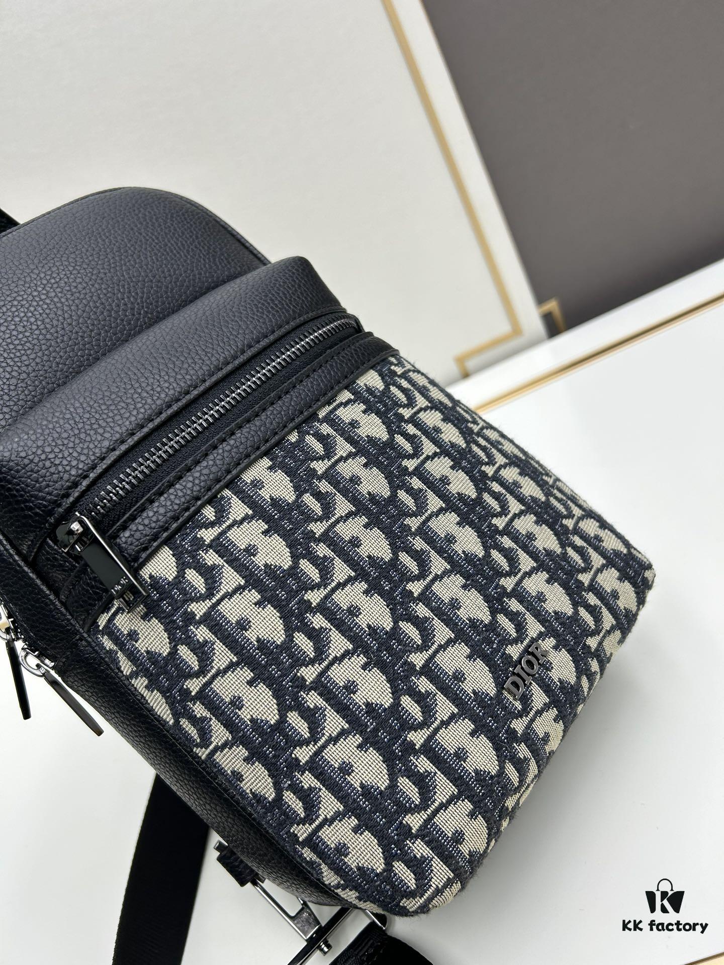 New Arrival with Box This Year's Latest Dior^_^ Oblique Print Crossbody Bag