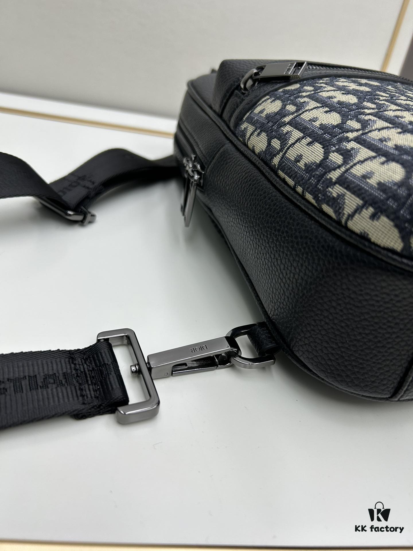 New Arrival with Box This Year's Latest Dior^_^ Oblique Print Crossbody Bag