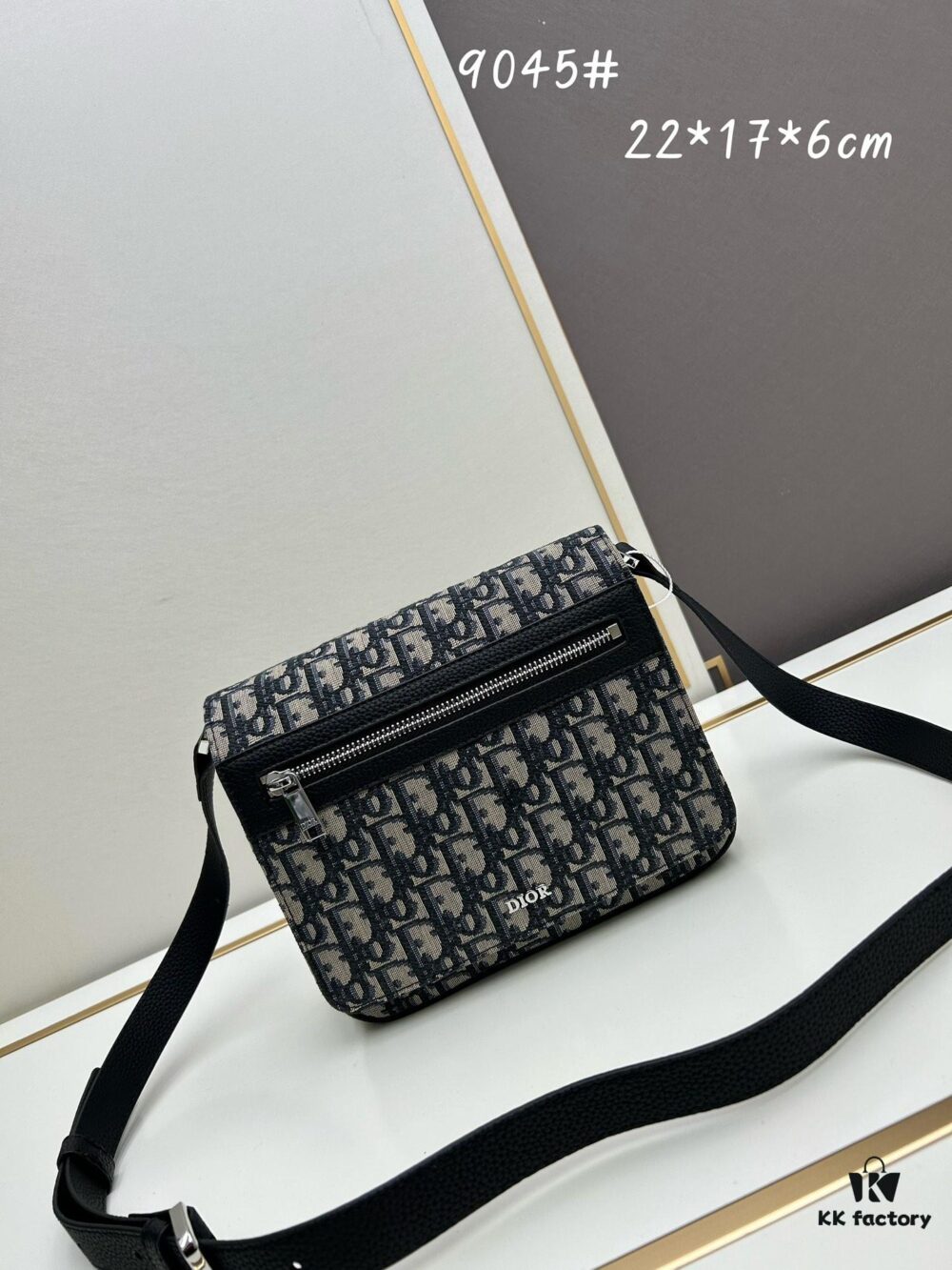 Dior Messenger Bag for Men, Model 9045, Box Size 22x17x6 cm