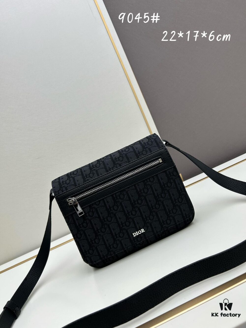 Dior Messenger Bag for Men, Model 9045, Box Size 22x17x6 cm