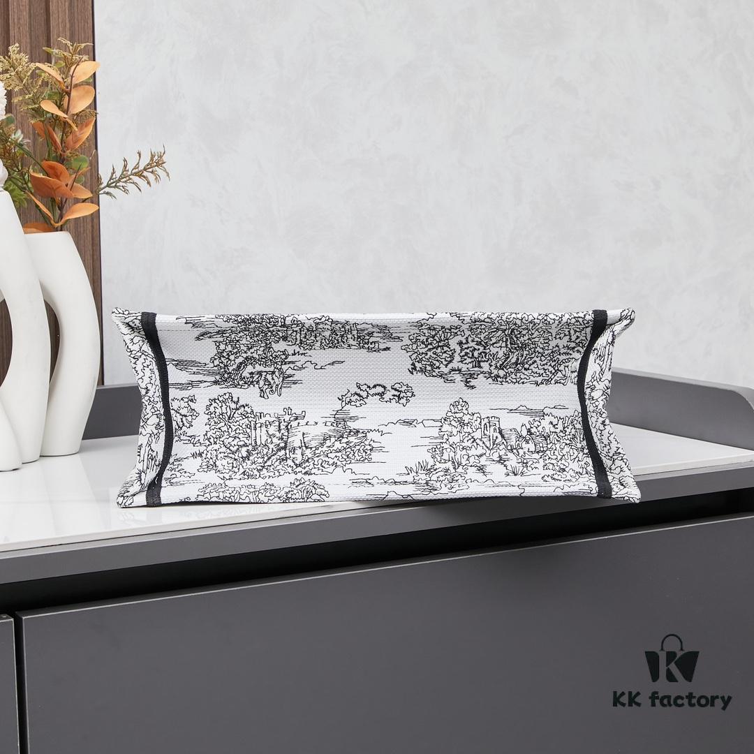 Original Order Embroidered Medium [Di0r Book Tote]