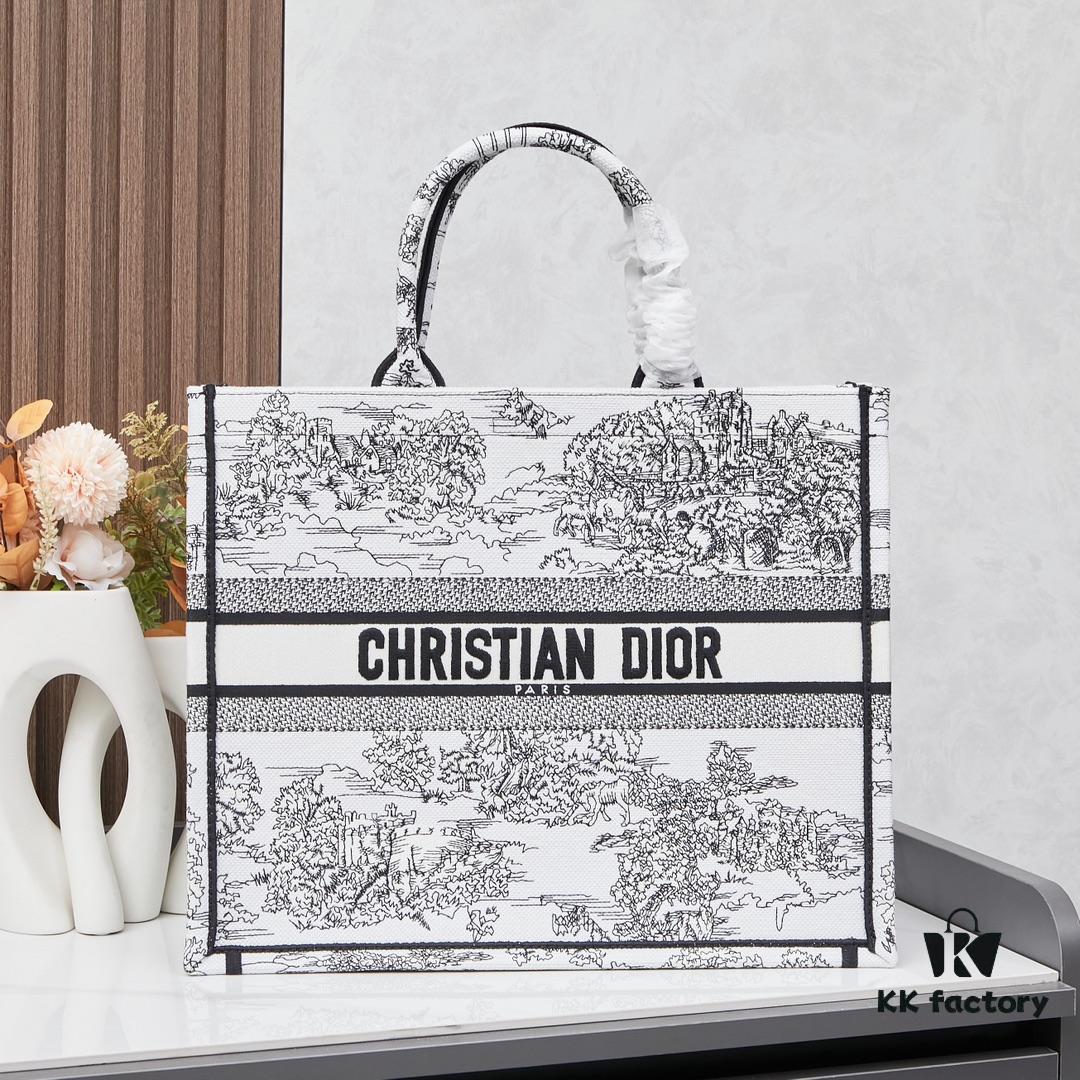 Embroidered Large [Di0r Book Tote]