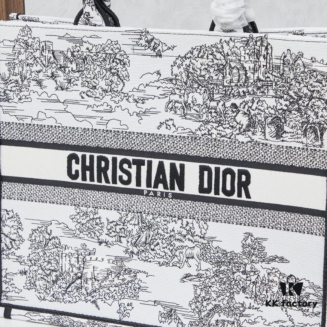 Embroidered Large [Di0r Book Tote]