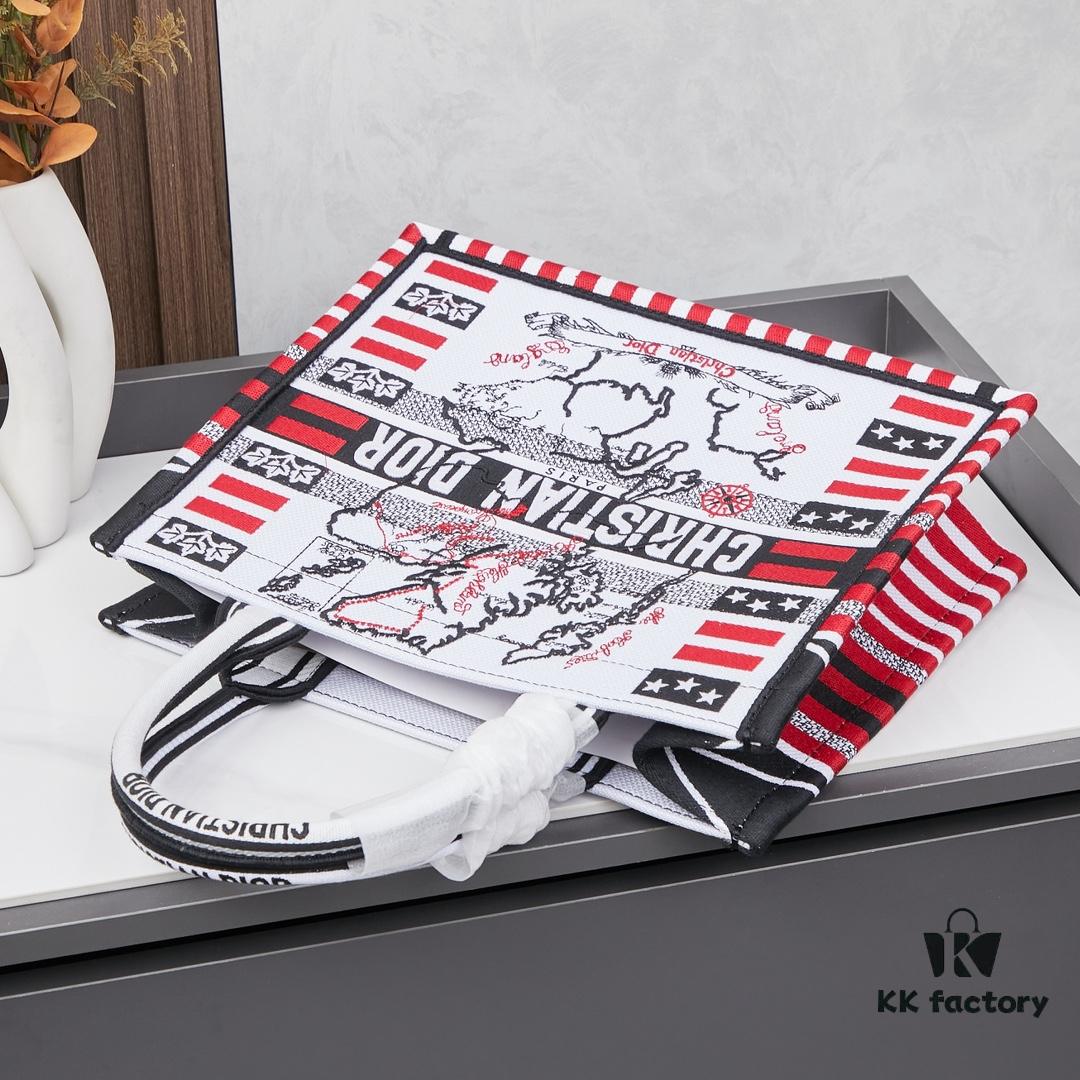 Original Order Embroidered Medium Di0r Book Tote