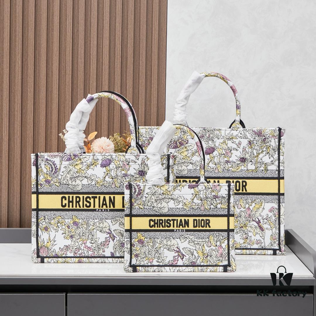 Embroidered Medium [Di0r Book Tote]