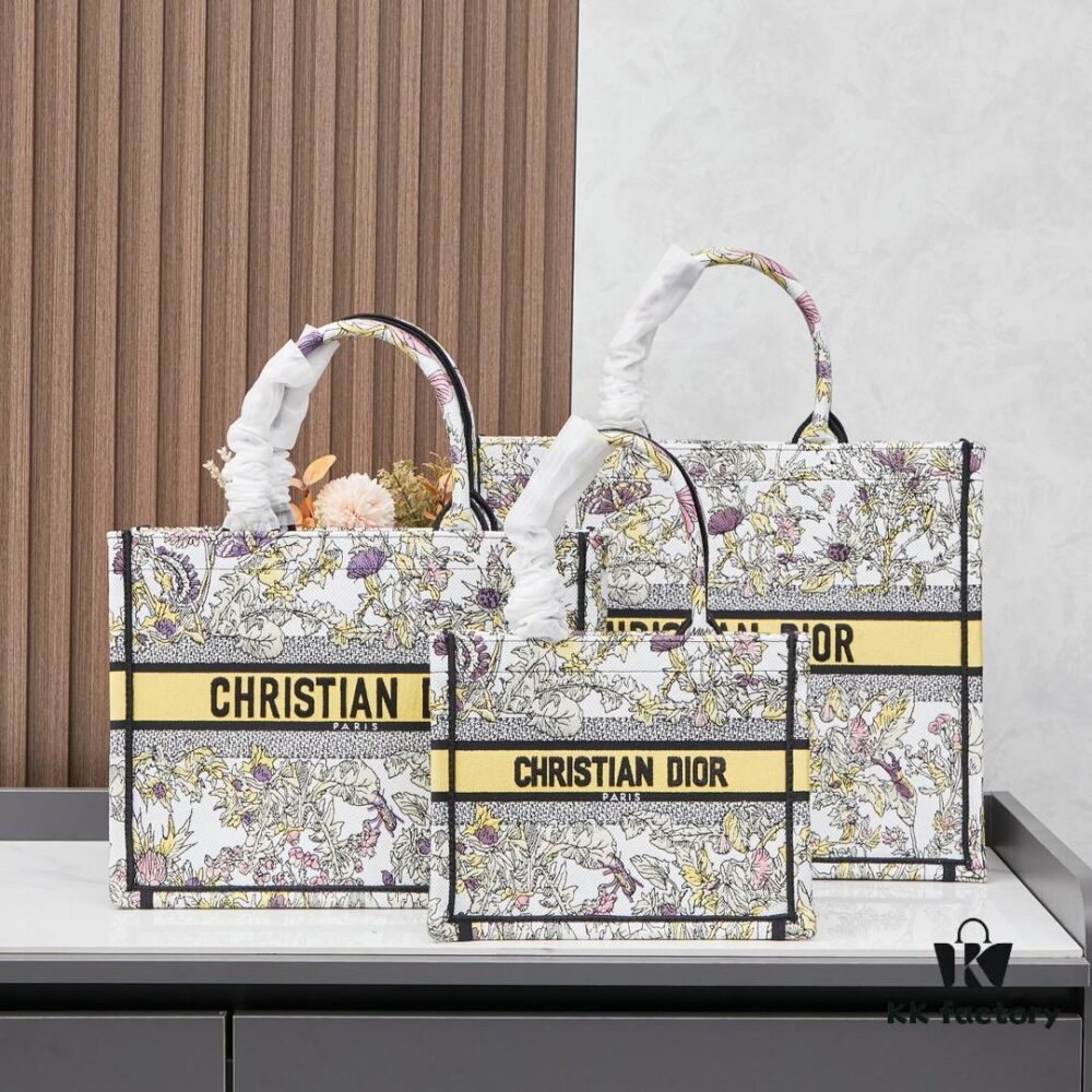 Embroidered Large [Di0r Book Tote]