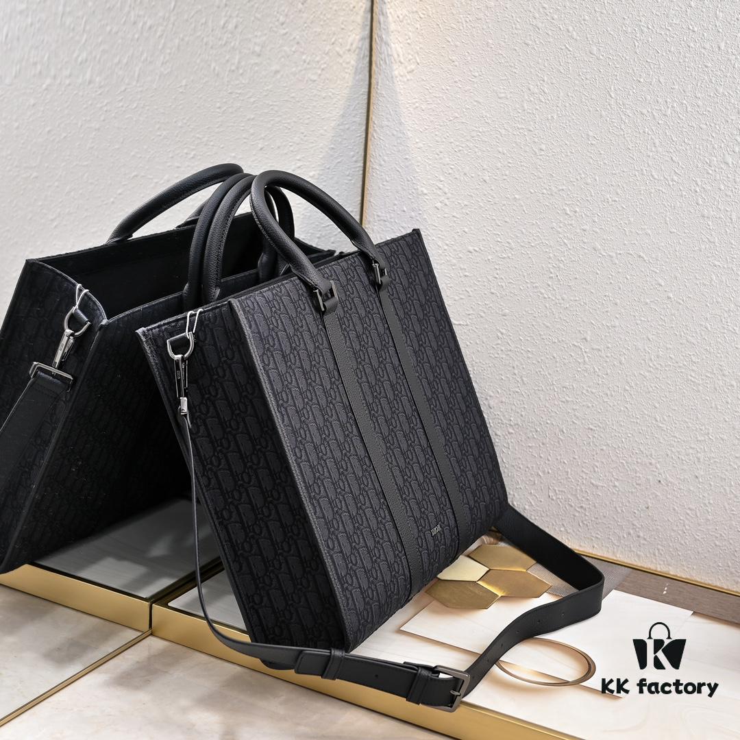 Luxury Original Oblique Fabric East-West Handbag