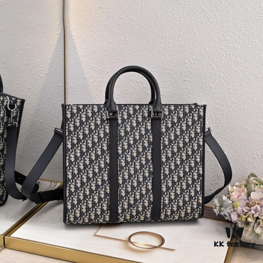 Luxury Original Oblique Fabric East-West Handbag