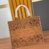 Large and Medium Size | Handcrafted Leather Carved Artistic Dior Early Spring New Arrival Tote Shoulder Bag