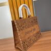 Large and Medium Size | Handcrafted Leather Carved Artistic Dior Early Spring New Arrival Tote Shoulder Bag