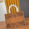 Large and Medium Size | Handcrafted Leather Carved Artistic Dior Spring Collection Tote Shoulder Bag