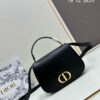 30 Montaigne Avenue Top Handle Bag (with Box) - Midsize Black Calfskin Handbag from Dior's Winter 2024 Ready-to-Wear Collection