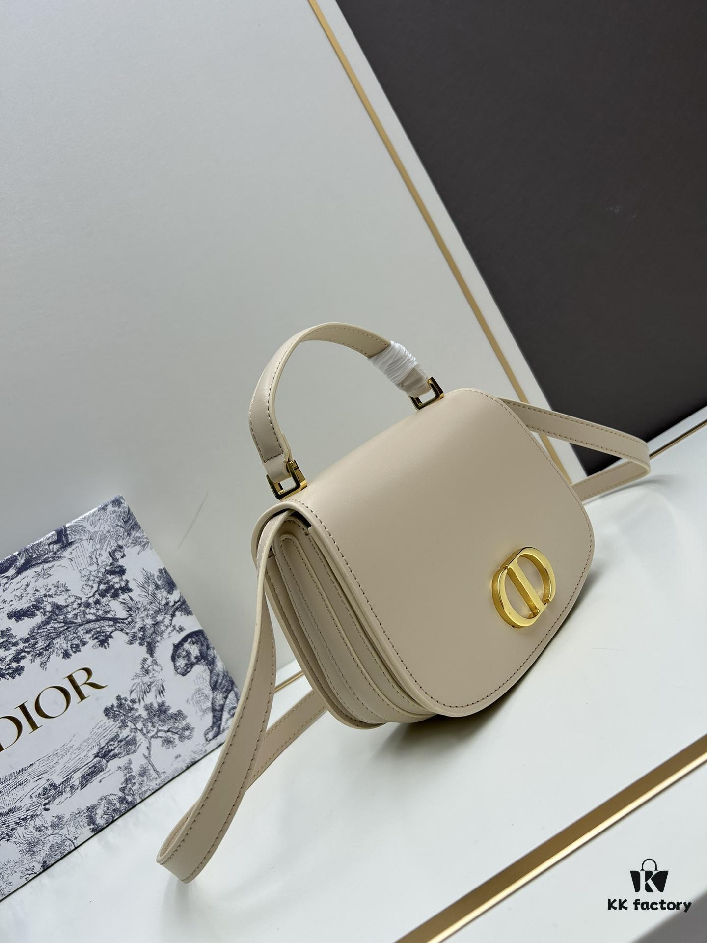 30 Montaigne Avenue Top Handle Bag (With Box) – Black Calfskin, Medium Size