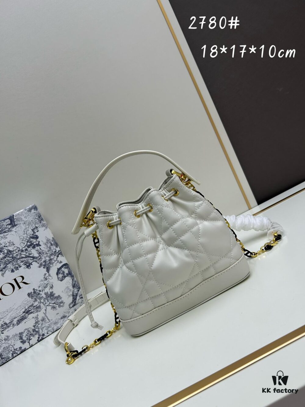 Dior 2024 New Arrival Jolie Bucket Bag with Box