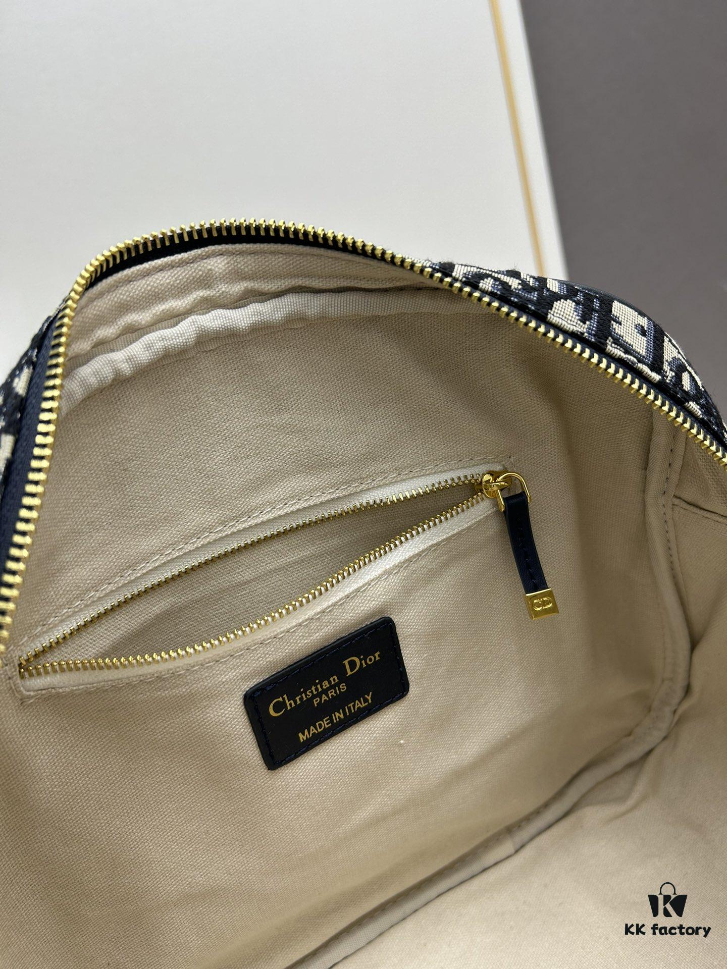 Large D-Vibe Bowling Bag in Blue Oblique Print