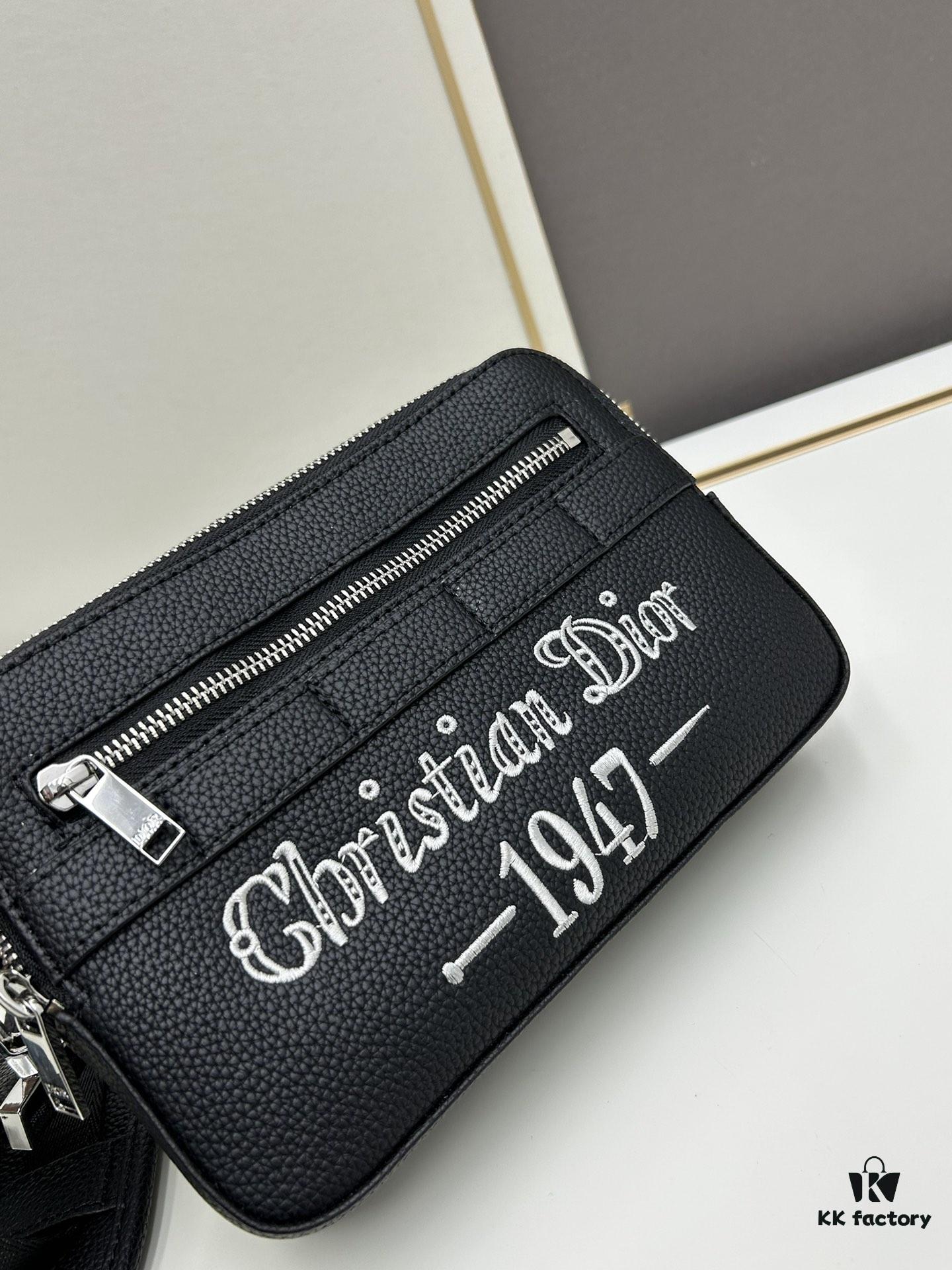 Dior Gray Grain Calfskin Camera Bag ||| Ready Stock