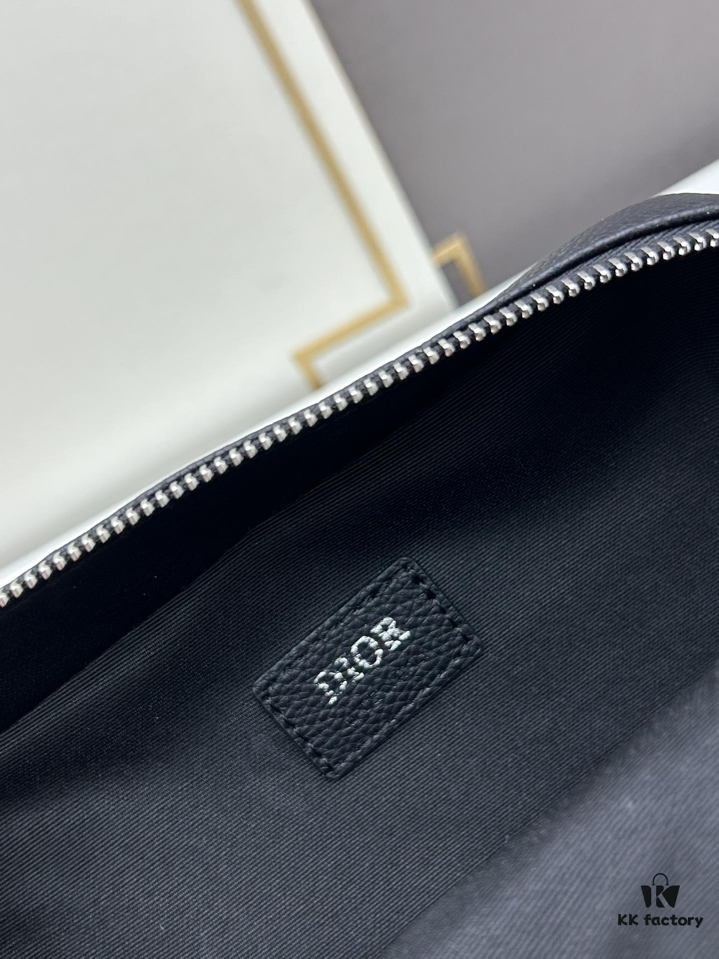 Dior Gray Grain Calfskin Camera Bag ||| Ready Stock
