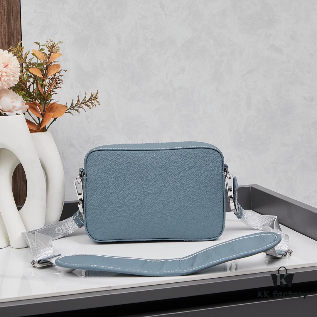 Dior Gray Camera-Grained Calfskin Messenger Bag | Safari Style | Ready Stock