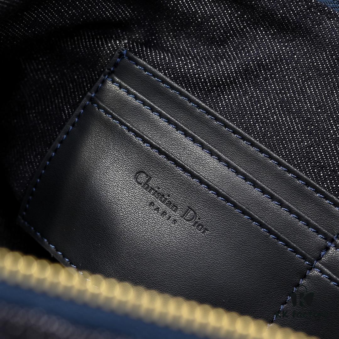 Embossed Diorstar Hobo Chain Bag