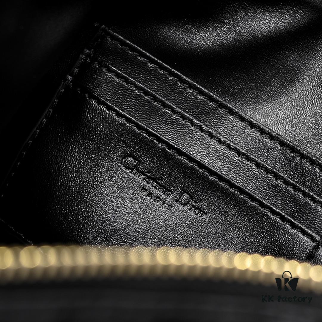 Embossed Diorstar Hobo Chain Bag