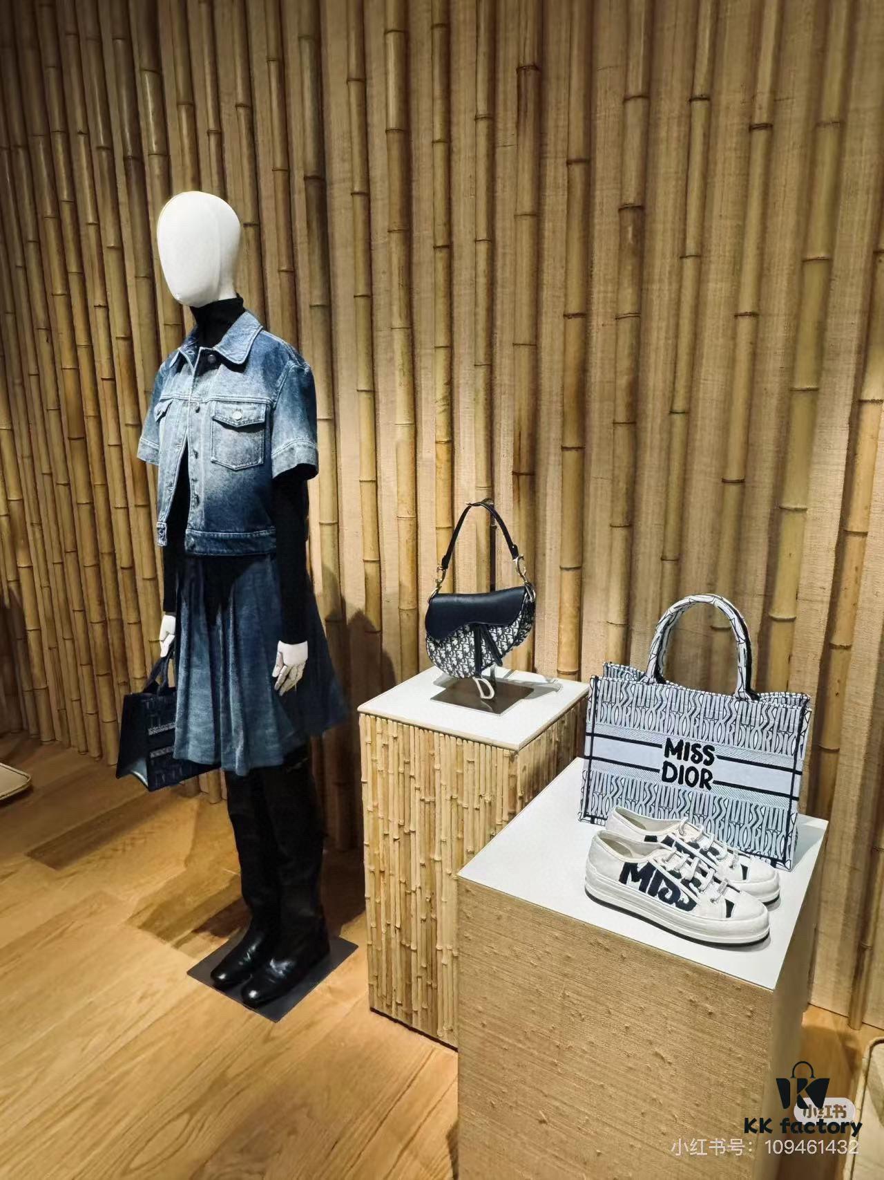 Large Size with Blue, Box Included Dior New Model Silver Buckle SADDLE Bag