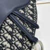 Large Size with Blue, Box Included Dior New Model Silver Buckle SADDLE Bag