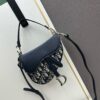 Small Size with Blue, Comes with Box Dior New Model Silver Buckle SADDLE Bag