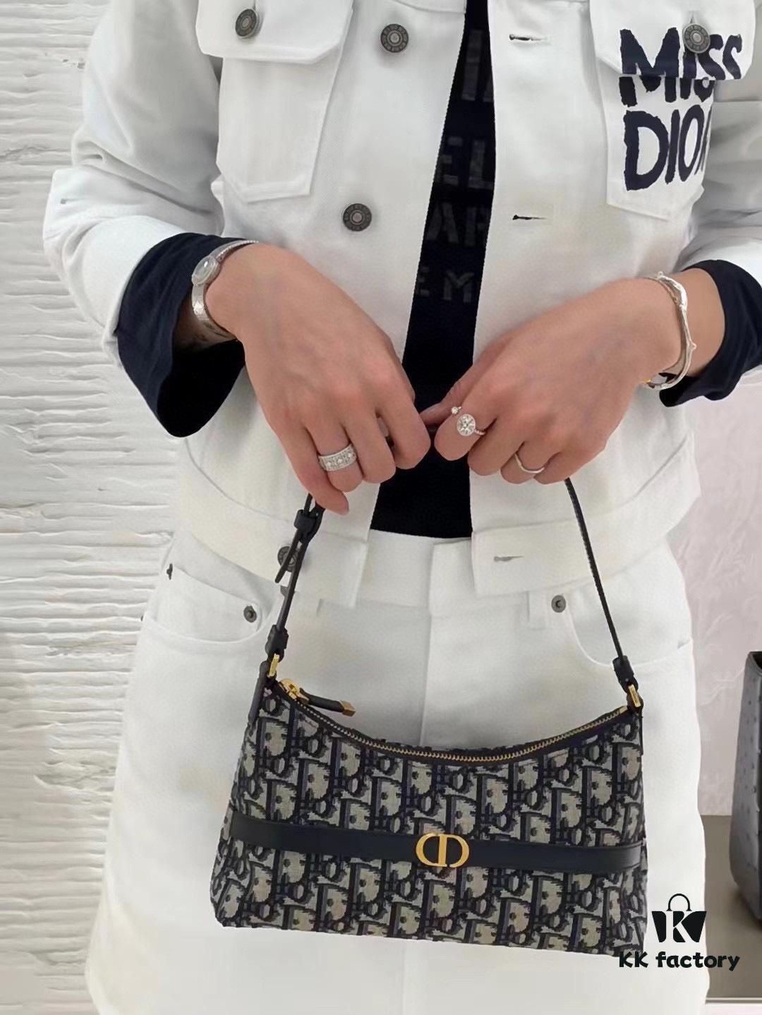 New Dior Miss Caro Mini Shoulder Bag, Monogram 'Clutch' Style