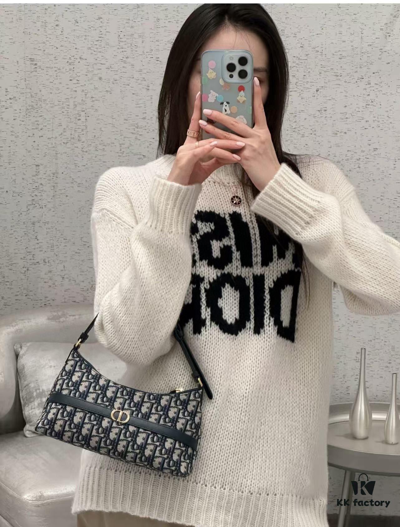 New Dior Miss Caro Mini Shoulder Bag, Monogram 'Clutch' Style