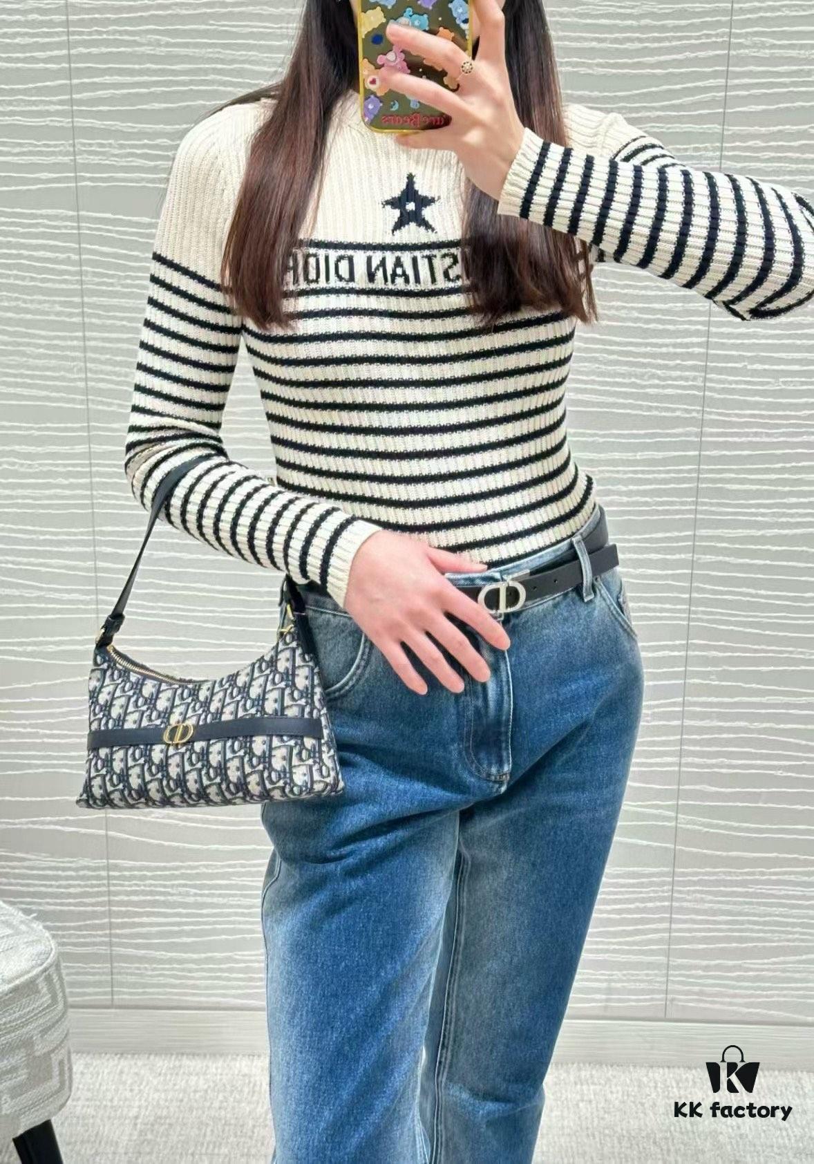 New Dior Miss Caro Mini Shoulder Bag, Monogram 'Clutch' Style