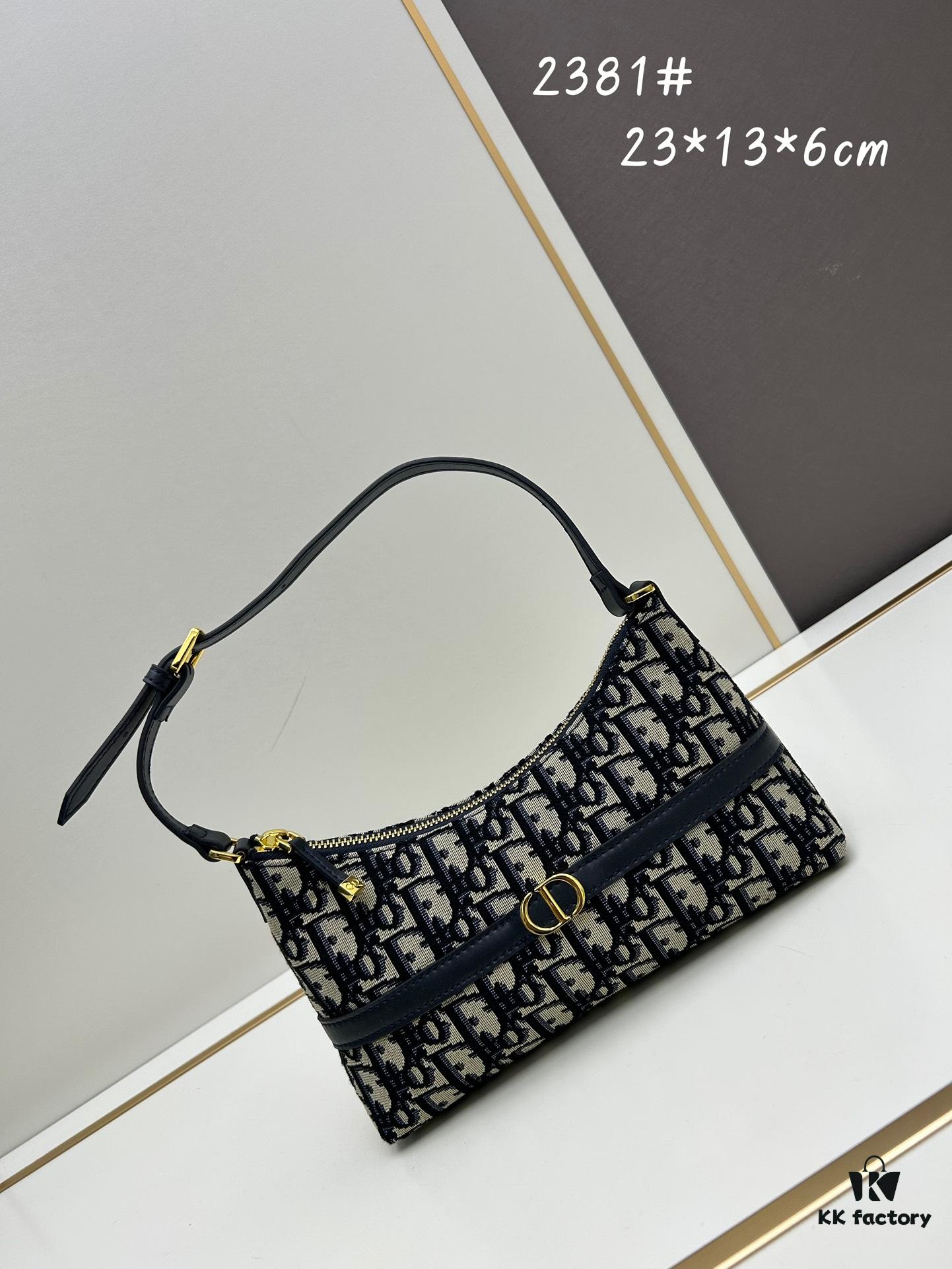 New DIOR Miss Caro Mini Shoulder Jiaozi Bag with Vintage Monogram