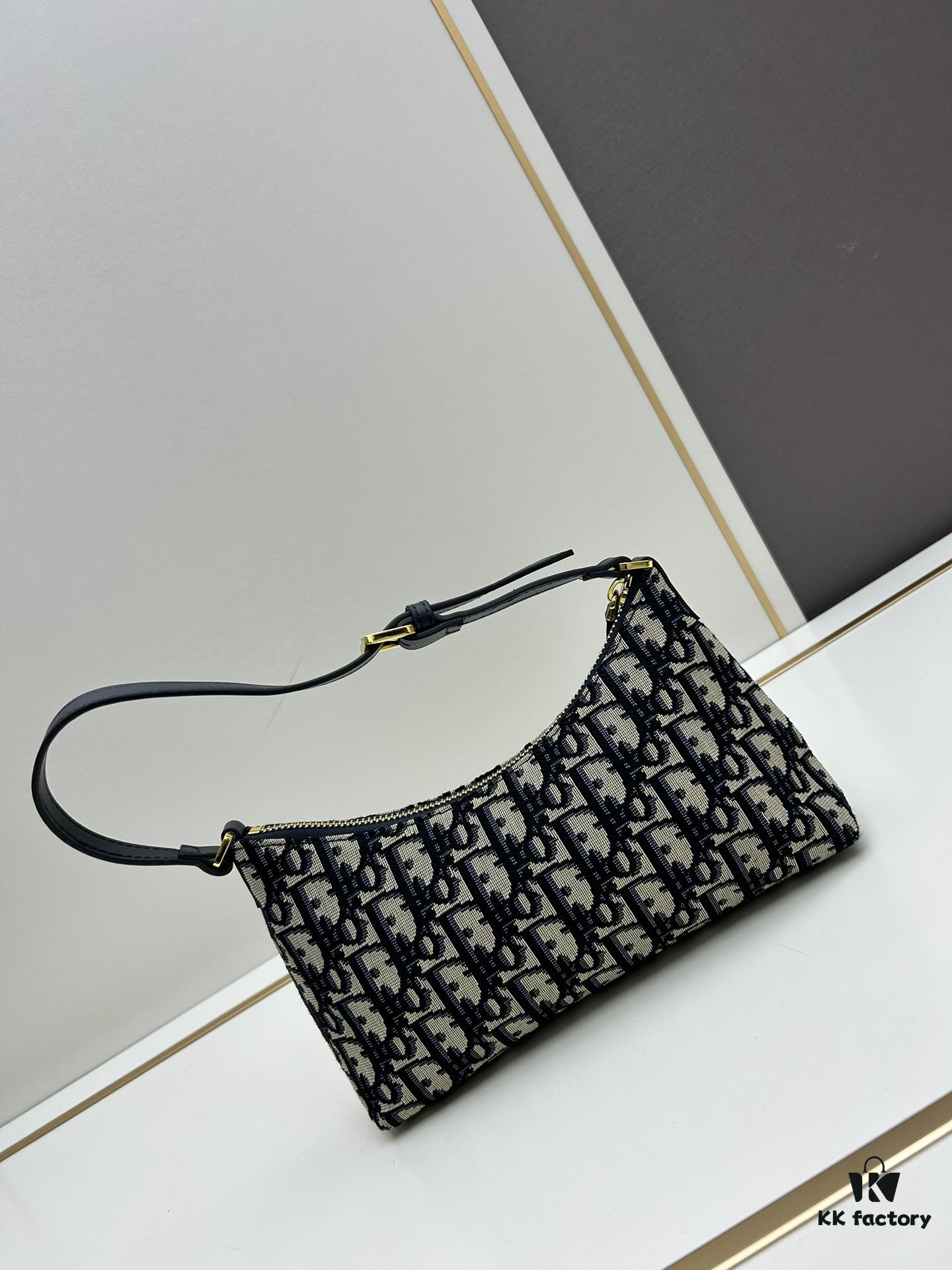 New DIOR Miss Caro Mini Shoulder Jiaozi Bag with Vintage Monogram