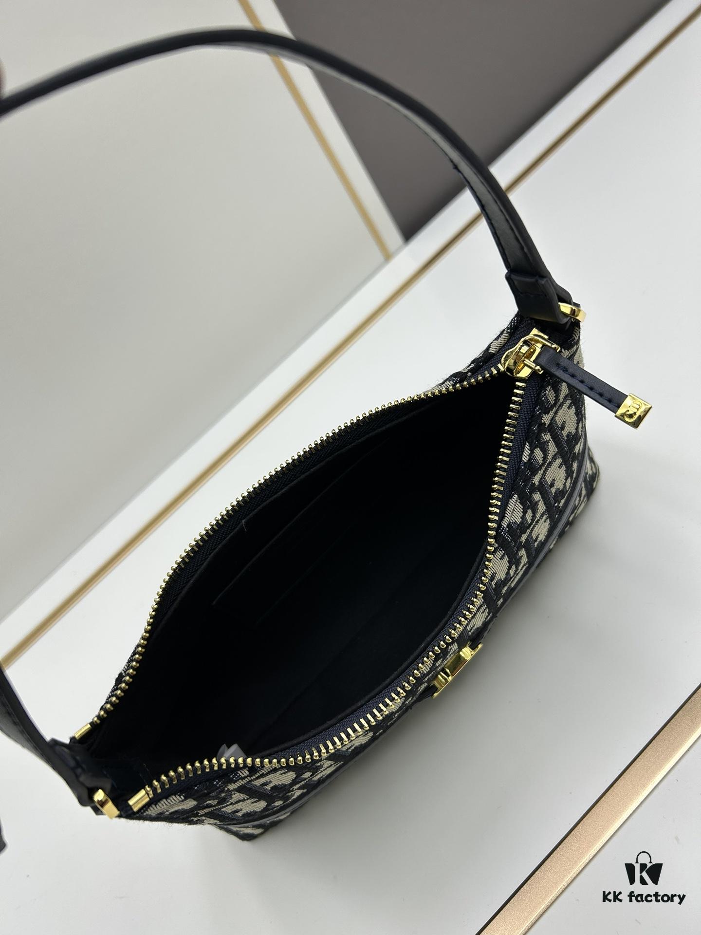 New DIOR Miss Caro Mini Shoulder Jiaozi Bag with Vintage Monogram