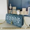 Lacquered Leather Lady Dior Pearl Clutch with Box