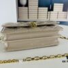 Lacquered Leather Lady Dior Pearl Clutch with Box