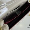 Lacquered Leather Lady Dior Pearl Clutch with Box
