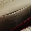 Lacquered Leather Lady Dior Pearl Clutch with Box