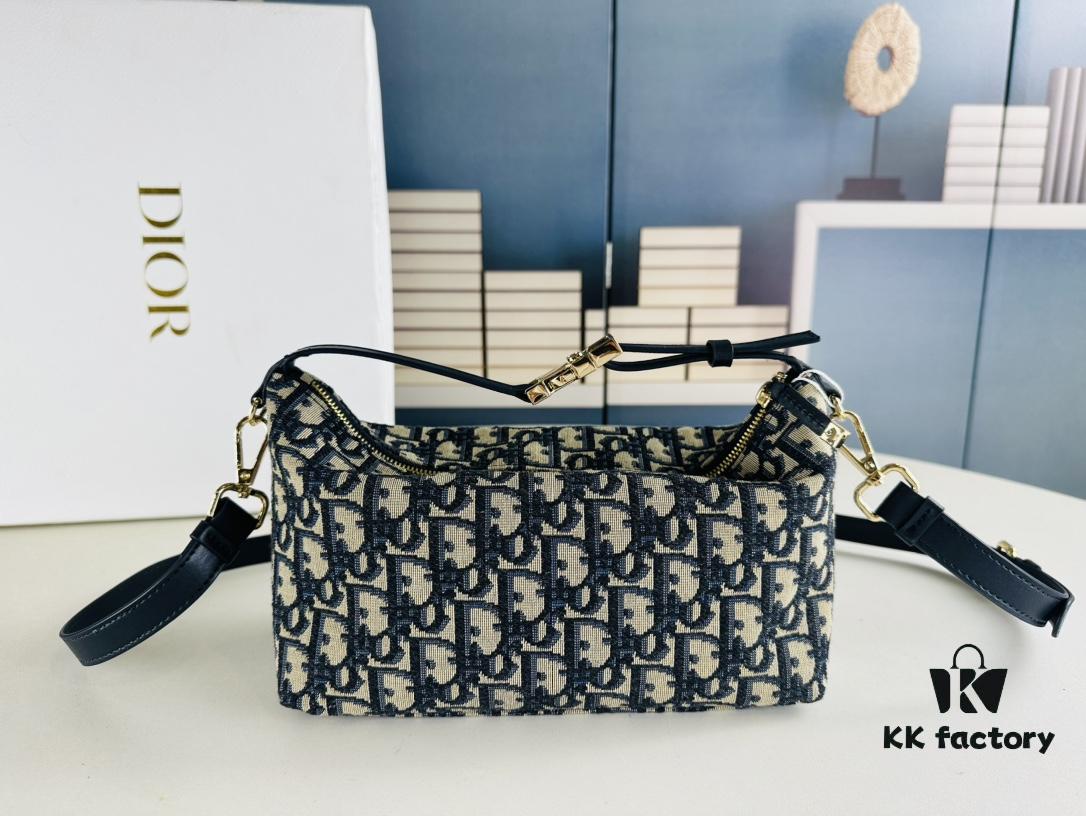 2024 Summer Dior New Arrival Oblique Vintage-Style Lunchbox Bag