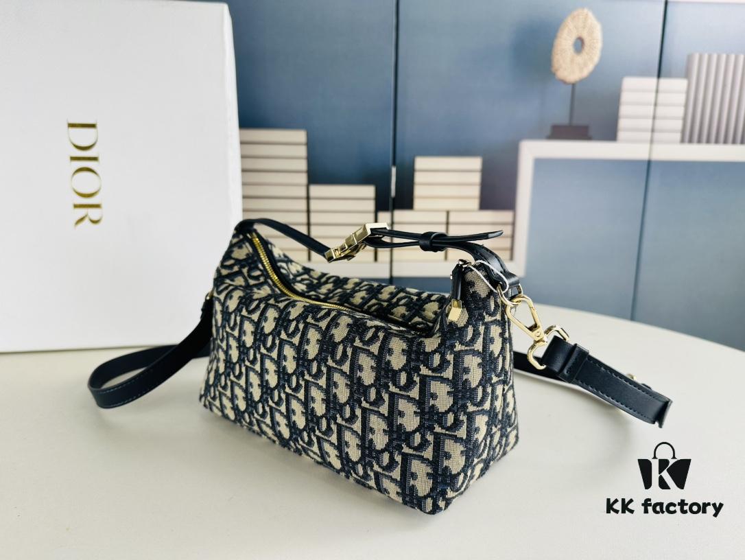 2024 Summer Dior New Arrival Oblique Vintage-Style Lunchbox Bag