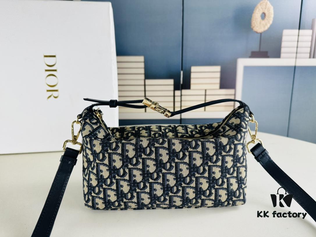 2024 Summer Dior New Arrival Oblique Vintage-Style Lunchbox Bag