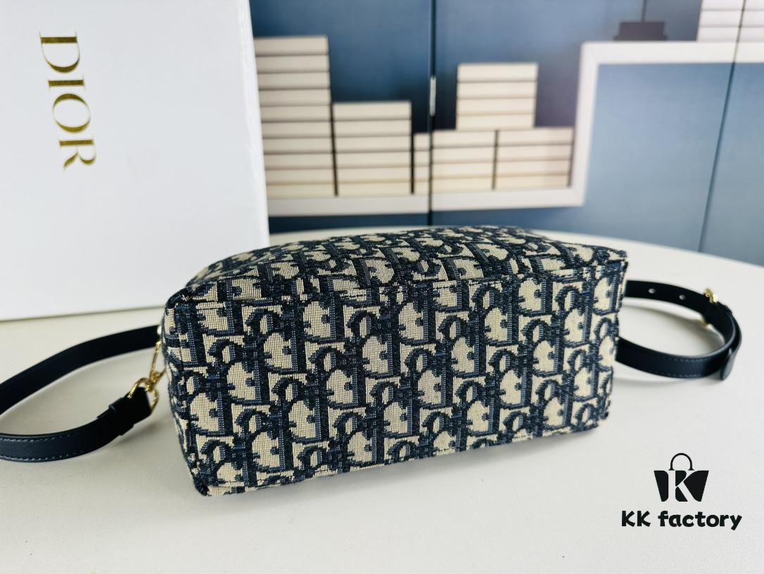 2024 Summer Dior New Arrival Oblique Vintage-Style Lunchbox Bag