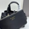 Dior Toujours Medium Bag in Black Calfskin with Cannage Stitching