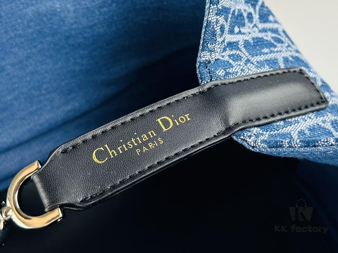 Dior Toujours Medium Bag in Black Calfskin with Cannage Stitching