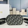 Dior❤ New Season 🆕 Crossbody Canvas Bag, Letter Bag Made with Classic Monogram, Spacious and Versatile Design