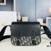 Dior Oblique Print Men's Messenger Bag with Box