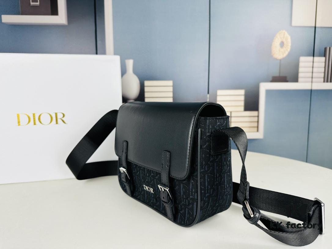 Dior Oblique Print Messenger Bag for Men